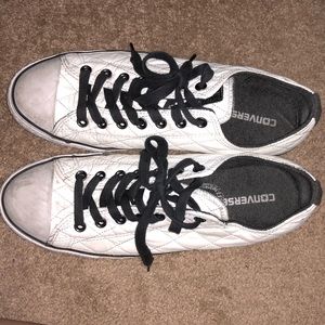 White and black converse